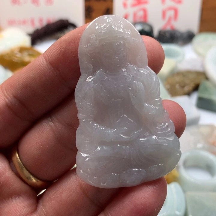 翡翠未镶嵌颈饰保真天然a货翡翠
