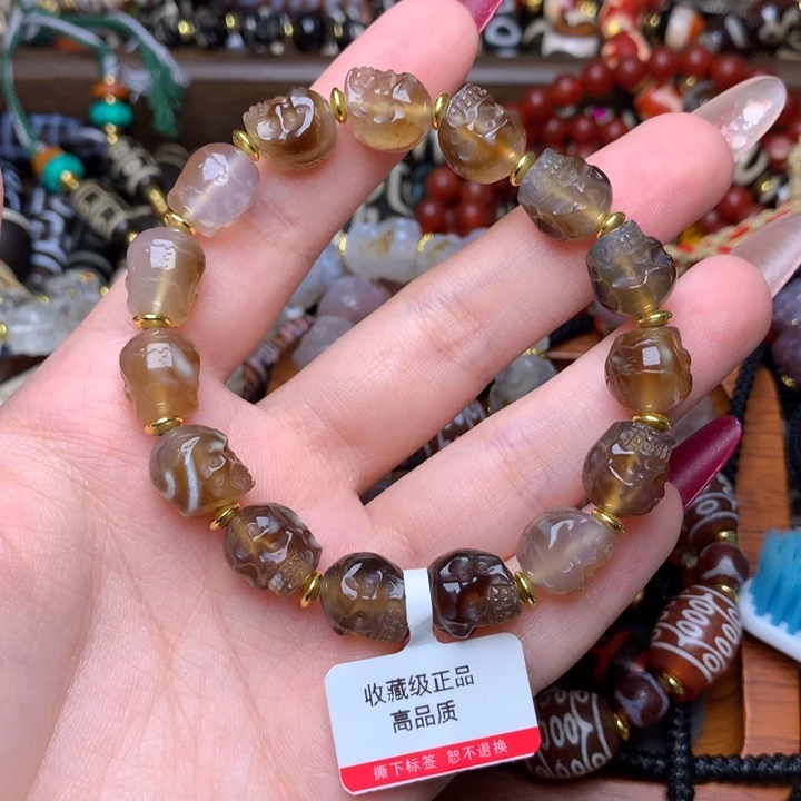 玛瑙/玉髓未镶嵌发一条