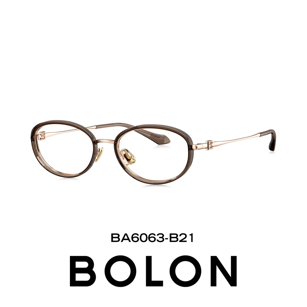 BOLON暴龙近视眼镜框25新品钛架素颜神器小框椭圆渐变镜架BA6063