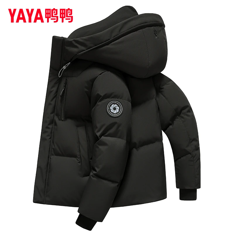 YAYA/鸭鸭【鸭鸭1号】情侣羽绒服加厚2025男冬新款短款防风保暖外套