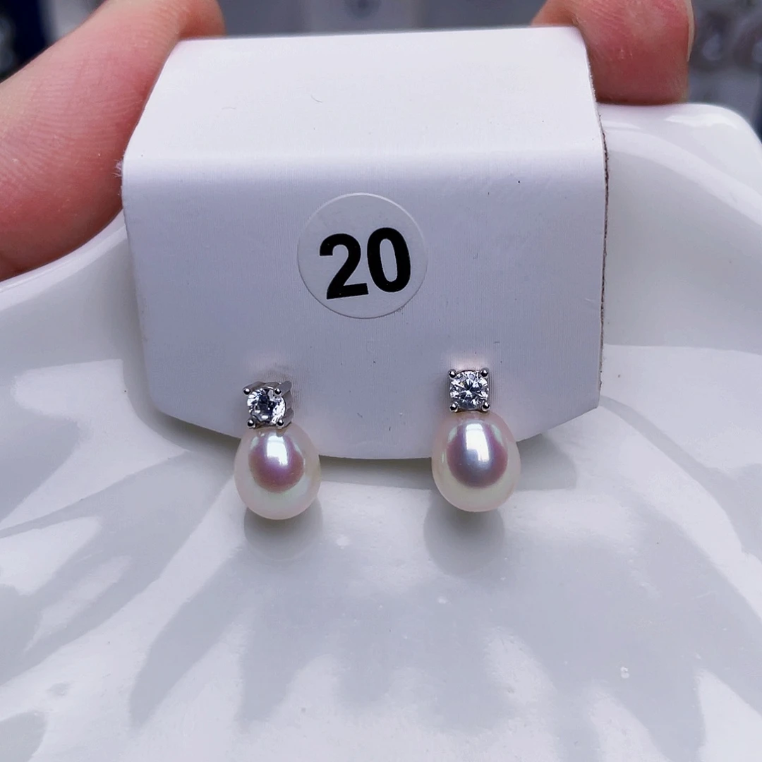 未镶嵌淡水珍珠耳饰大*