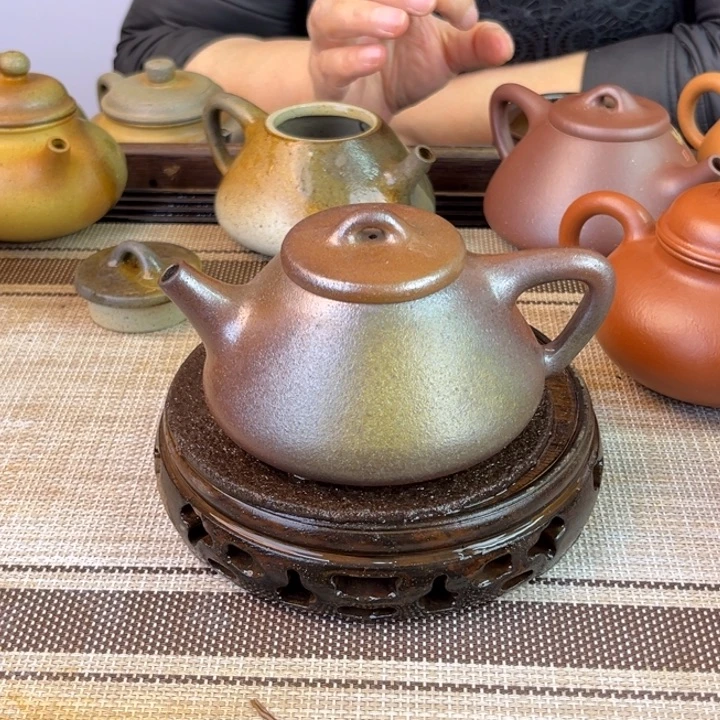 茶壶紫砂紫泥柴烧240cc