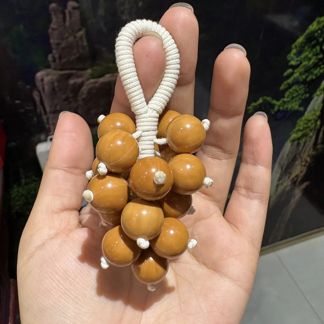猴头核桃葡萄串圆珠12加挂件文玩全品无瑕疵