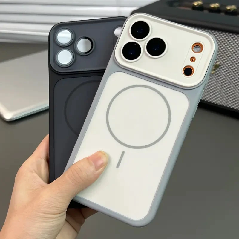 iPhone17手机壳磁吸新款适用苹果13/14/15/16promax全包防摔磨砂