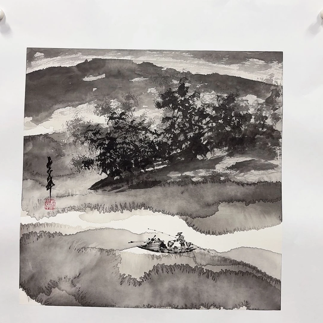 国画亲笔手绘放心去藏