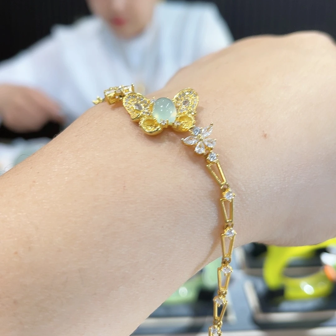 蛇纹石玉手链未镶嵌