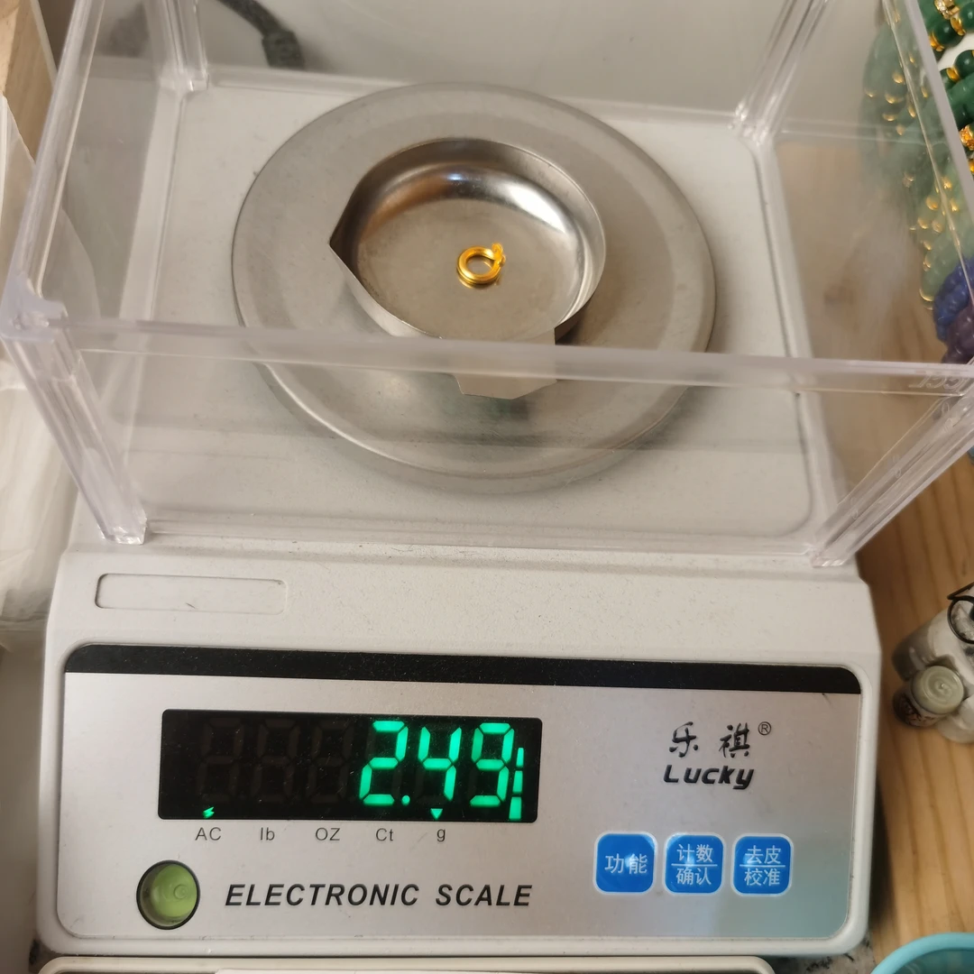 足金黄金文玩配饰2.49g11mm卡环