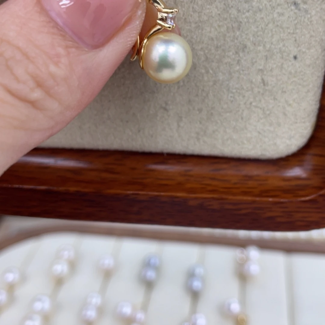 颈饰海水珍珠银S925镶嵌