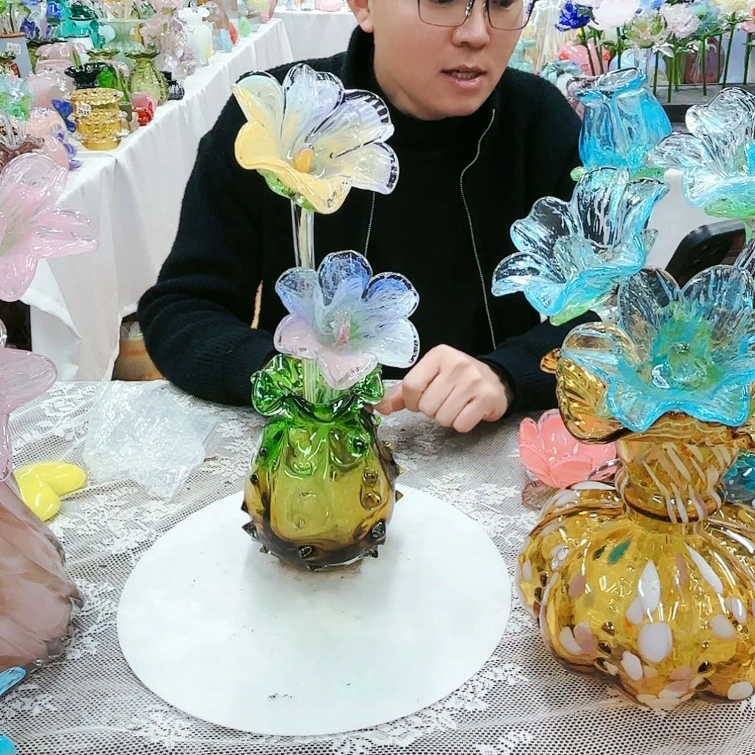 福利不退不换琉璃花瓶艺术品