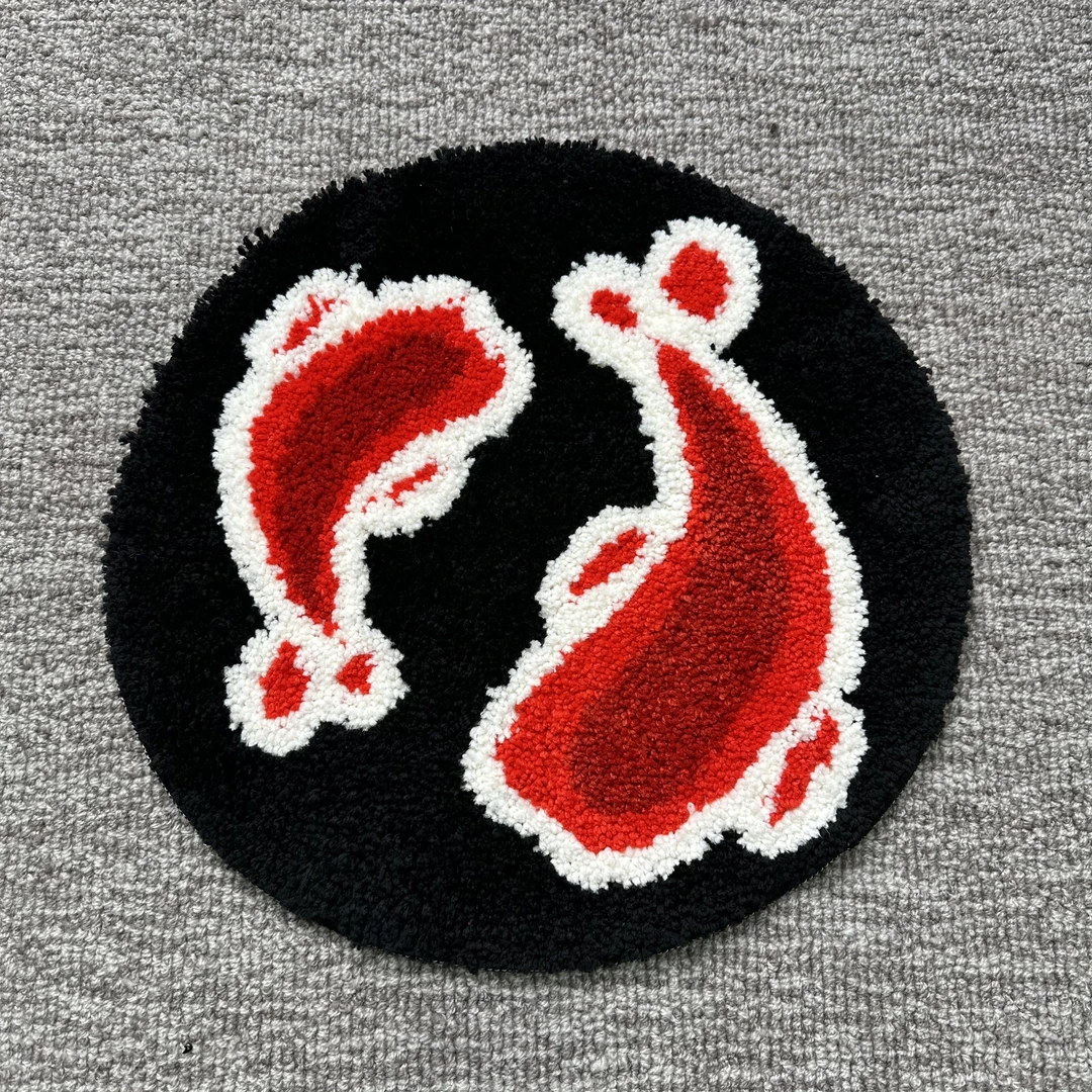 HAICHEN/年年有鱼卫生间地毯吸水防滑垫子洗手间地毯床边毯