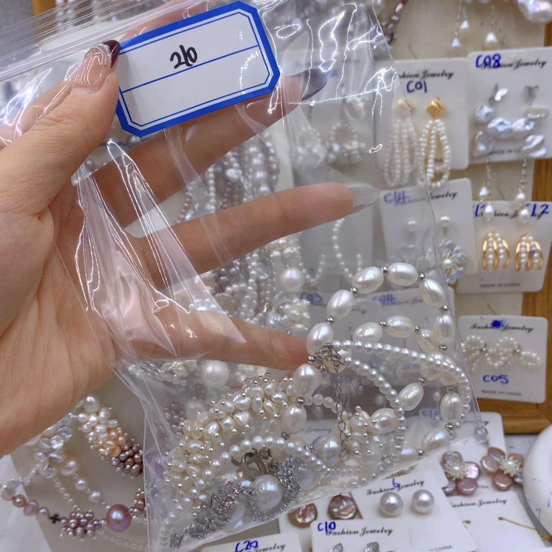 淡水珍珠耳饰银S925镶嵌