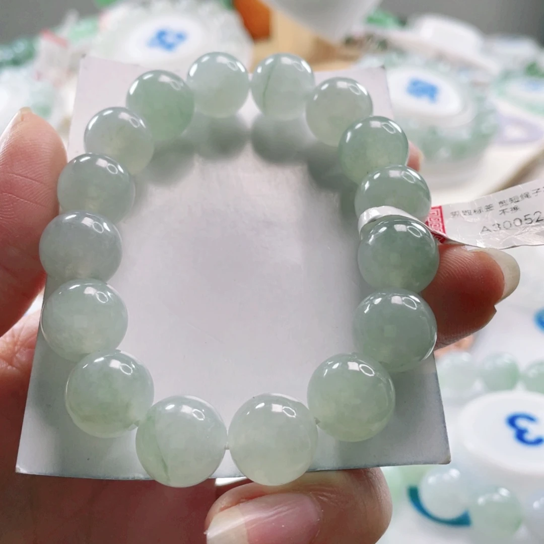 翡翠未镶嵌手链手串12.8