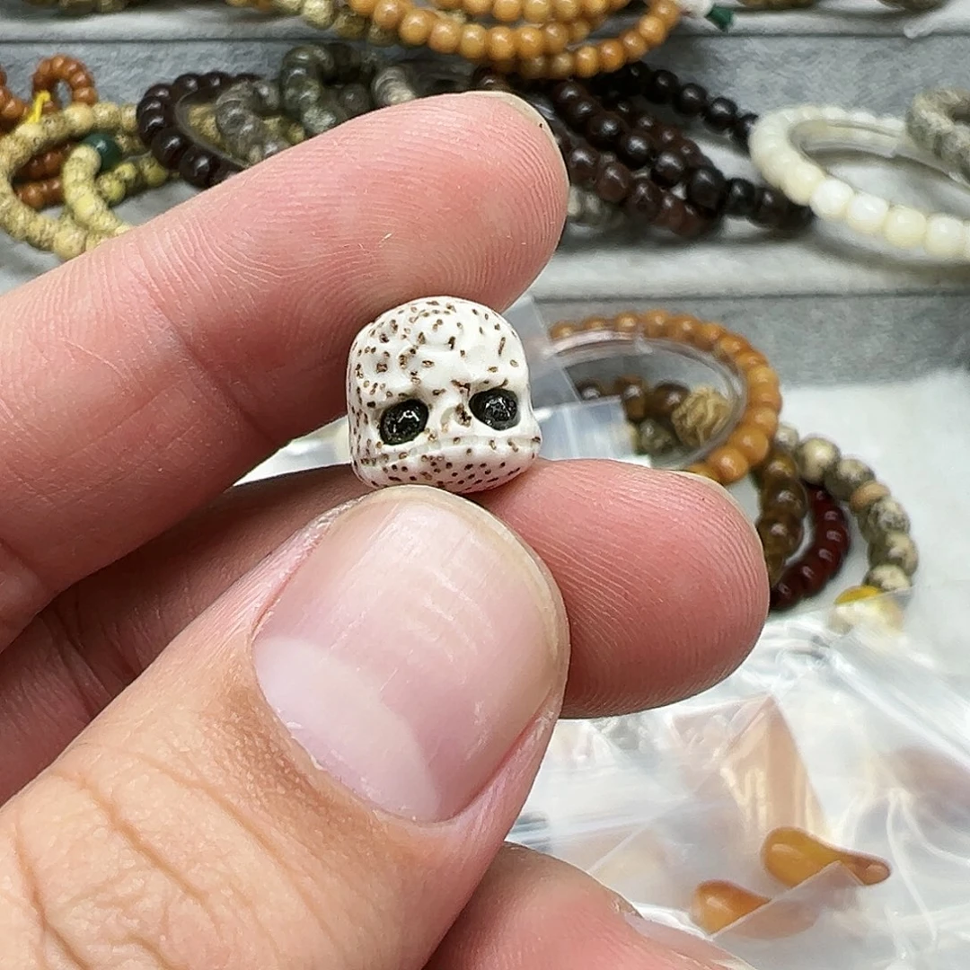 星月菩提手串41星月菩提阿呆头一颗