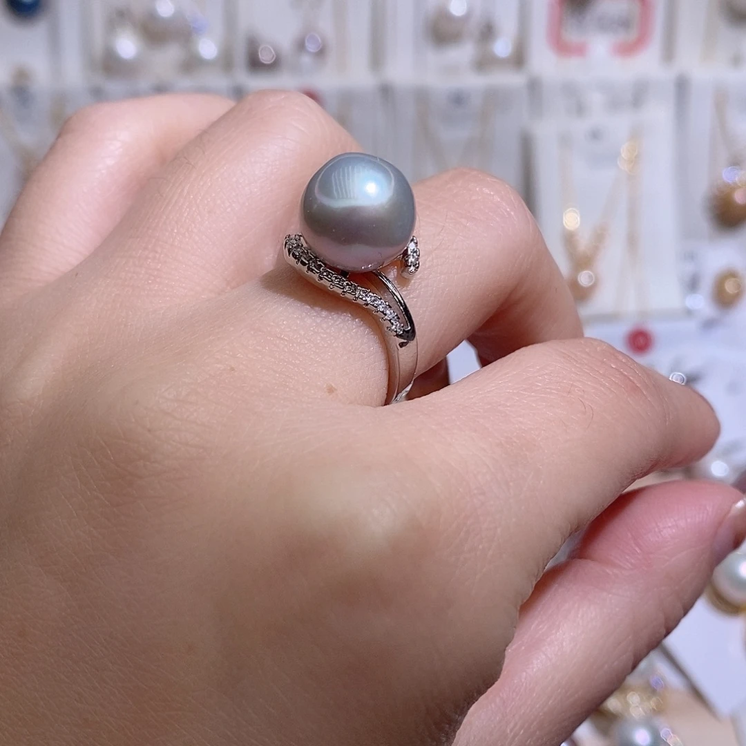 淡水珍珠戒指未镶嵌w11.6
