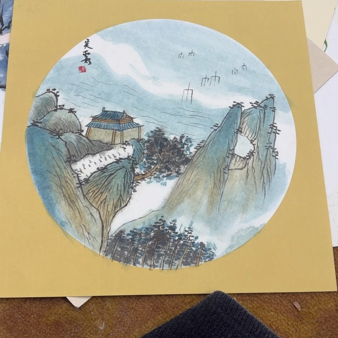 国画33-33卡纸作品艺