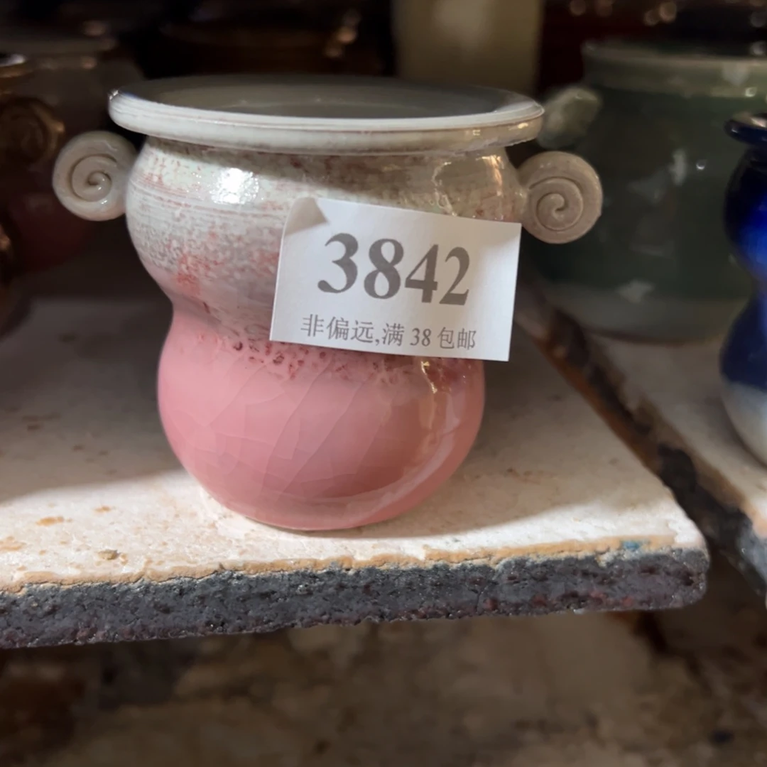 红陶景德镇手工花盆