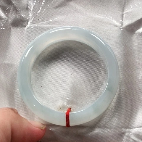 翡翠未镶嵌手镯缅甸翡翠手镯圈口56