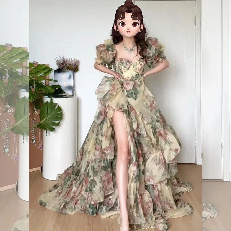 31-40气质夏季时尚显瘦大长款大摆连衣裙