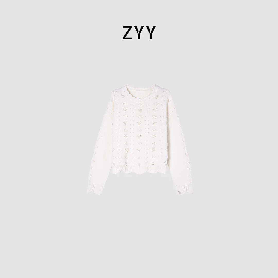 ZYY【将行不晚】2025/S新款时尚重工设计感针织衫X25DMY05823