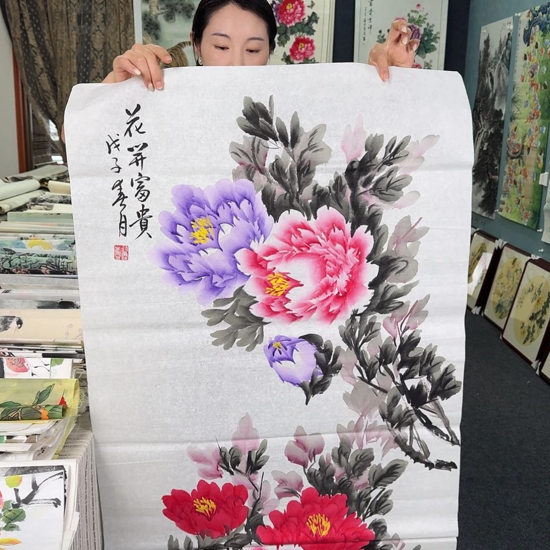 纯手绘国画作品作品