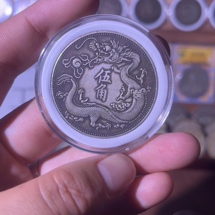 复古 精美龙洋可吹响可翻面工艺品摆件