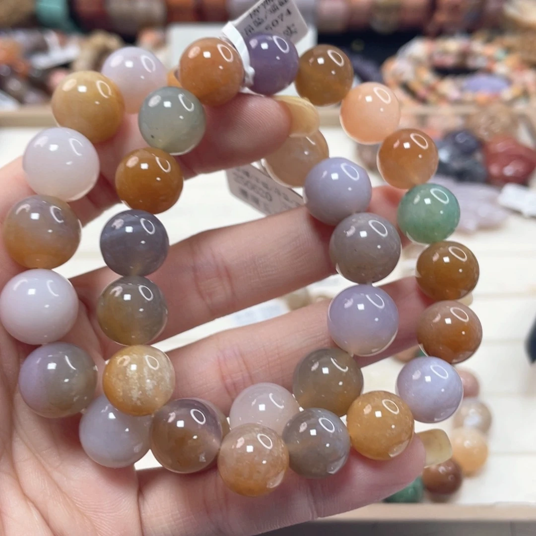 未镶嵌手串硅化珊瑚（珊瑚玉）墨*194