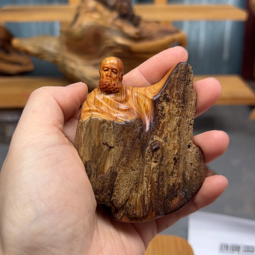 柏木崖柏木摆件手把件16