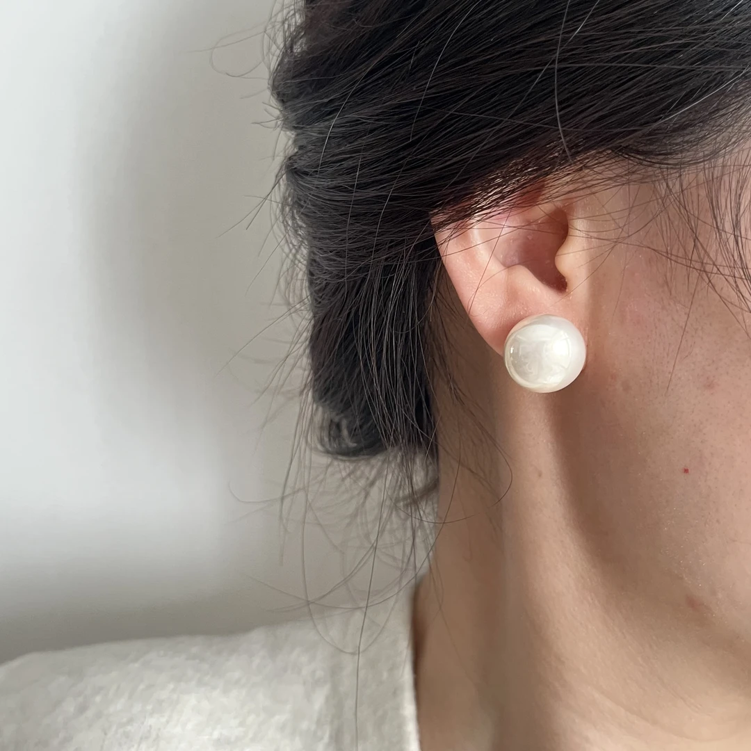 925银耳饰 合金珍珠耳饰 女耳钉银针气质温柔高级感耳环耳饰品