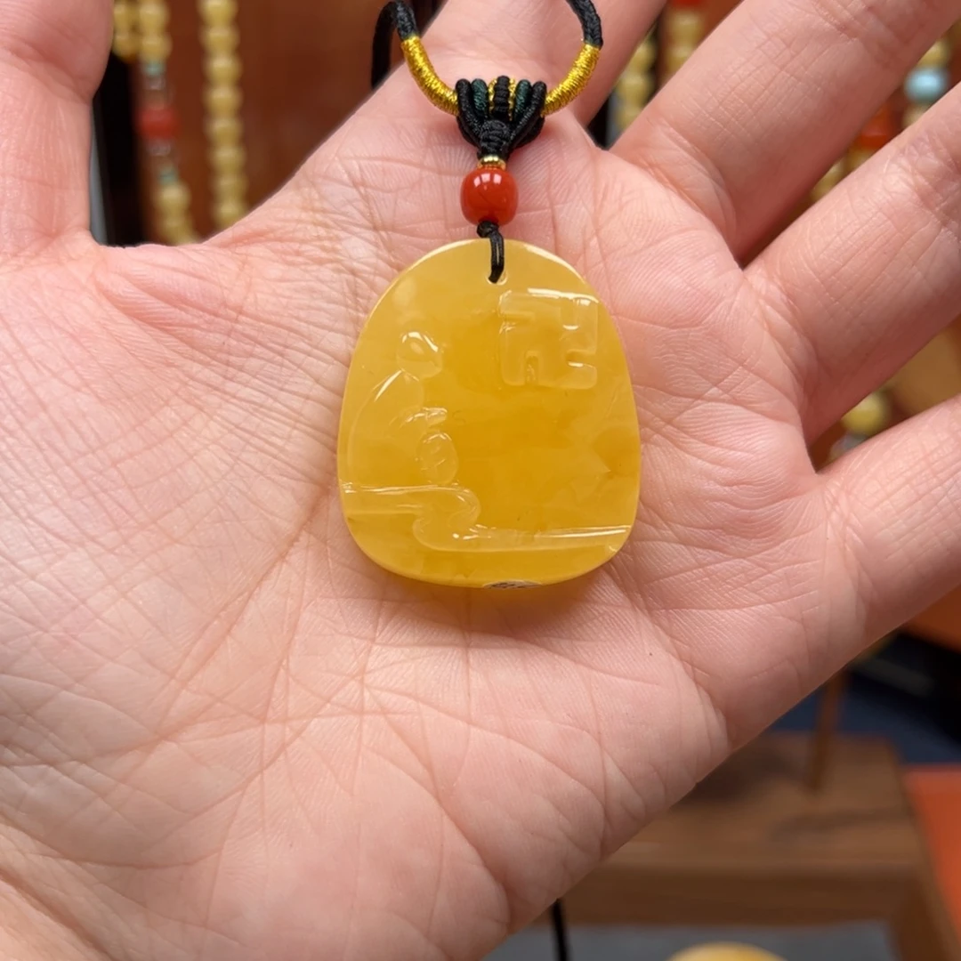 蜜蜡未镶嵌吊坠(不含链)