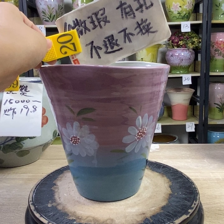 景德镇高温陶瓷花盆