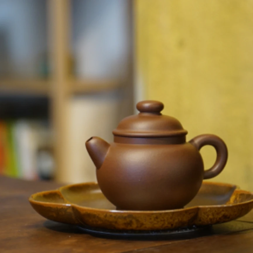 110毫升左右小福福气满满小壶半手工原矿紫泥道洪风胖壶