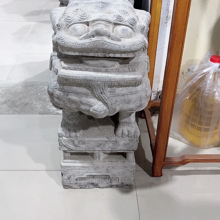 幸***临石材高60厘米中堂狮子