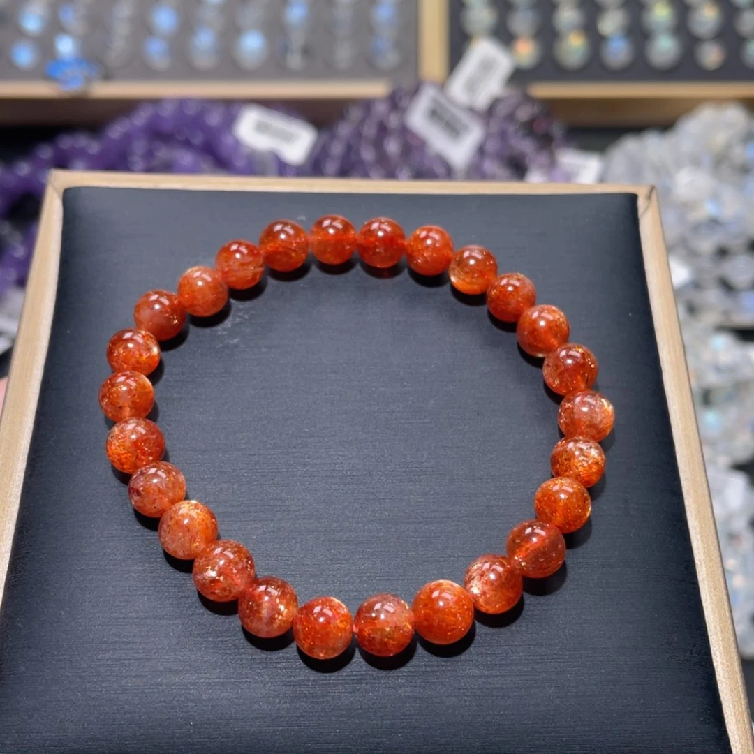 手链未镶嵌长石金太阳手链7mm