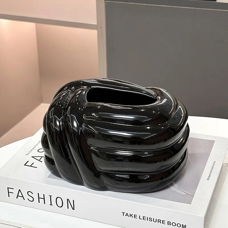 北欧风创意纸巾盒高档设计感桌面茶几收纳抽纸盒