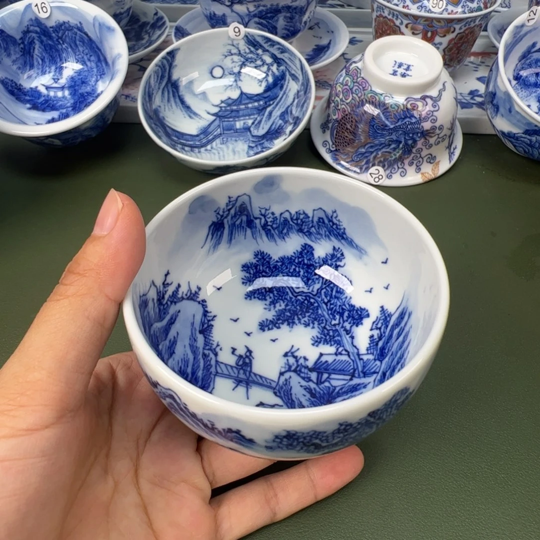 景德镇纯手工纯手绘茶具木木23