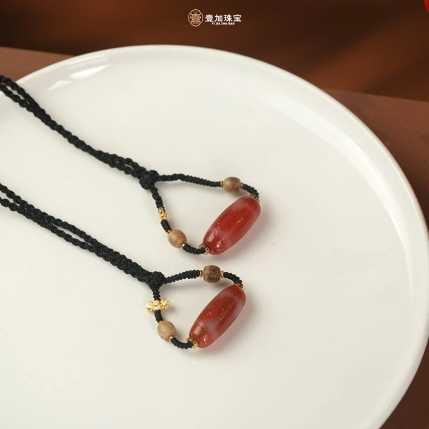 壹加师姐｜手工设计红牙牙多宝玛瑙项链多样性发一6404C