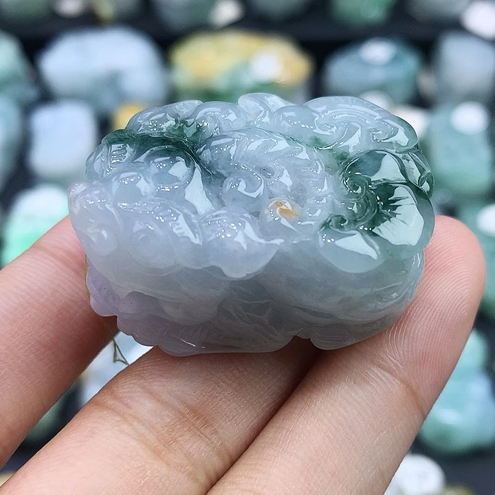 翡翠未镶嵌颈饰天然缅甸翡翠