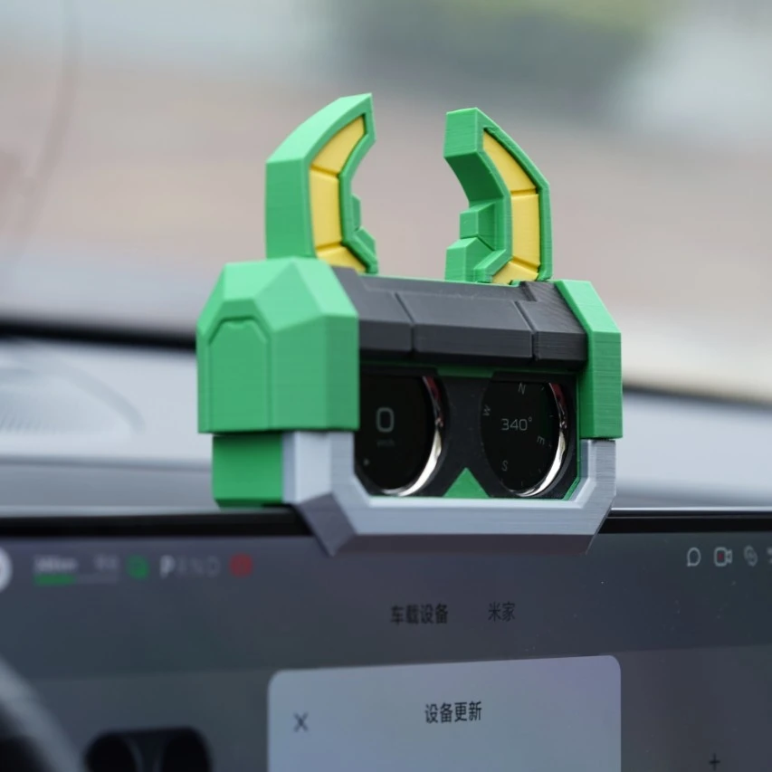 萌龟战士适用小米su7双表盘装饰壳仪表盘保护套屏幕摆件