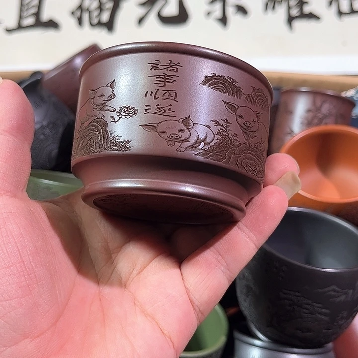 茶杯紫砂全手工紫砂主人杯