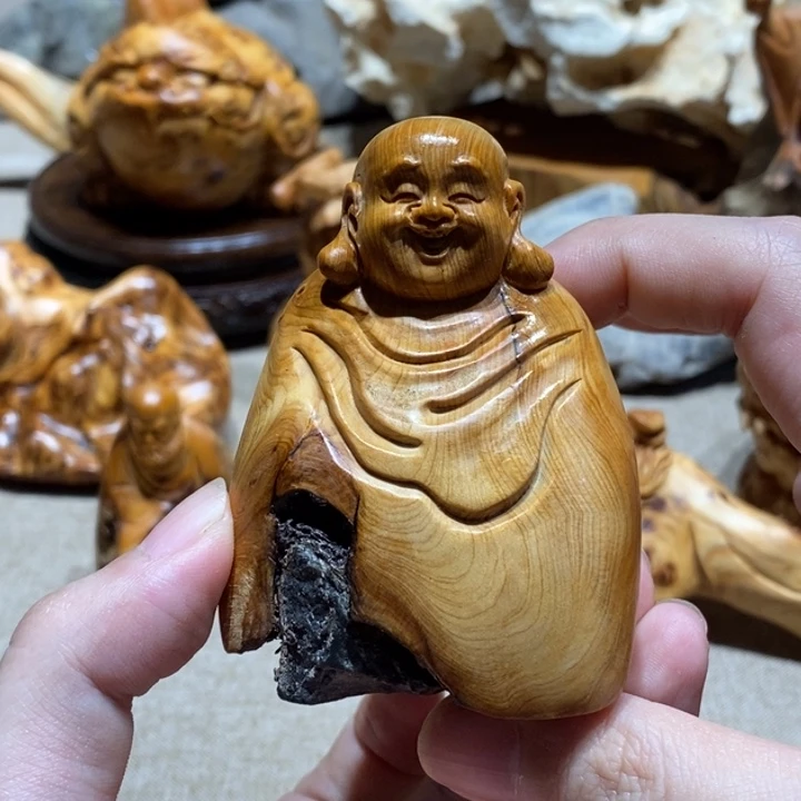 柏木（崖柏）抱石手把乐乐