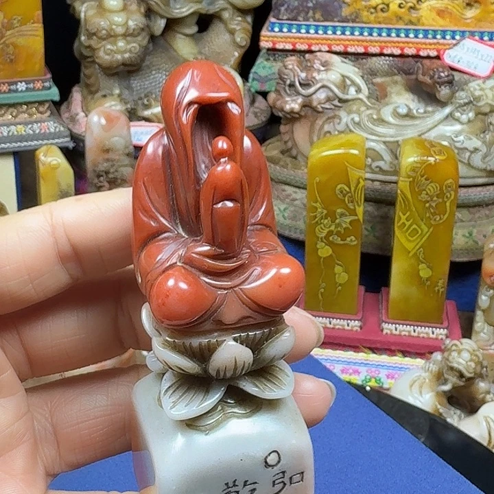 寿山石印石回流印章