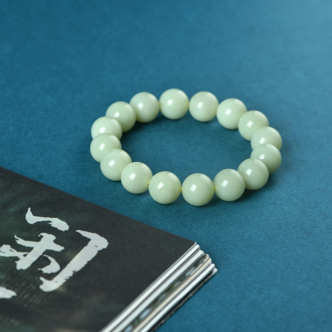 和田玉黄口料1.1手串