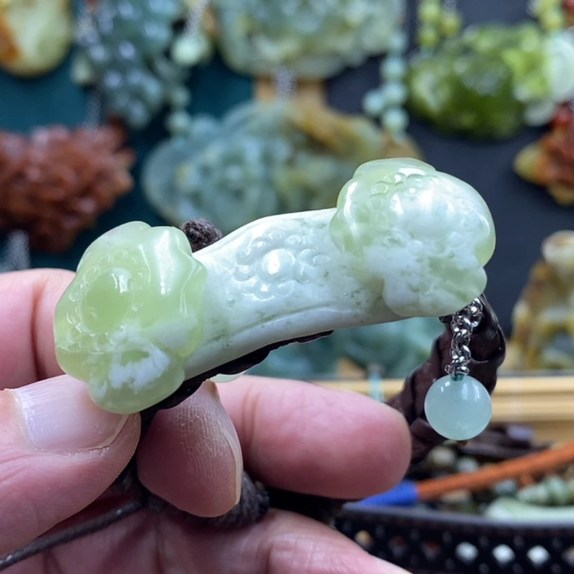 【闪购商品】未镶嵌岫玉手牌微瑕