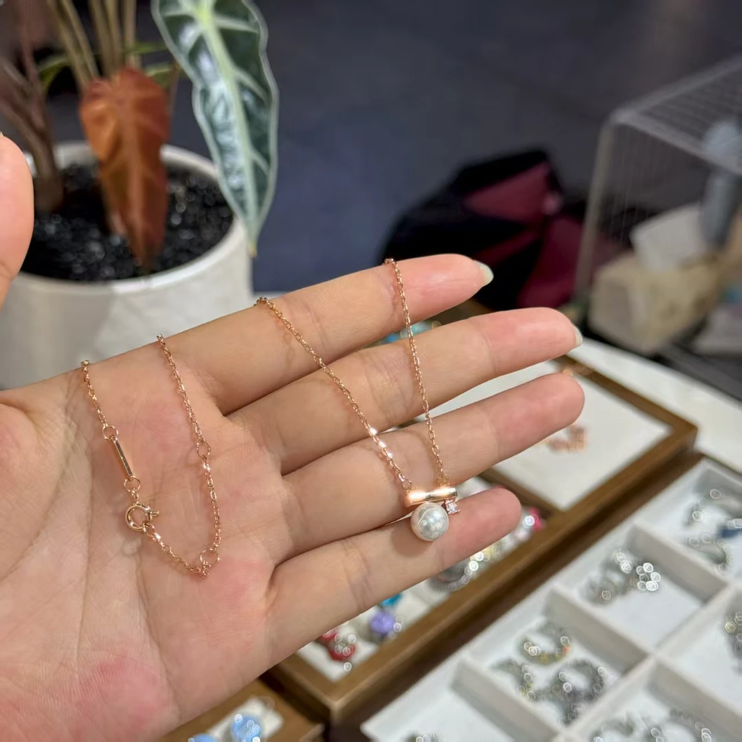 铜合金项链 法式高定一字项链5006