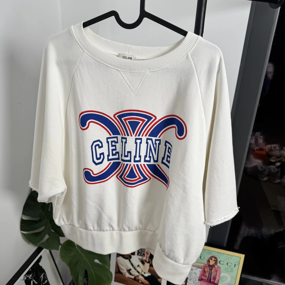 99新 Celine/思琳 /葡萄籽奢潮/时尚百搭短袖T恤/S码