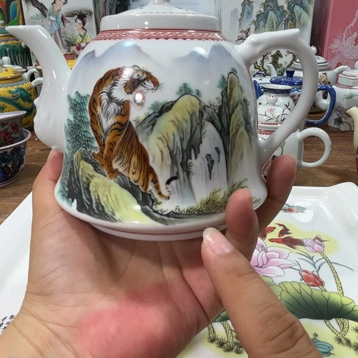 瓷片景德镇陶瓷茶具主人杯茶壶