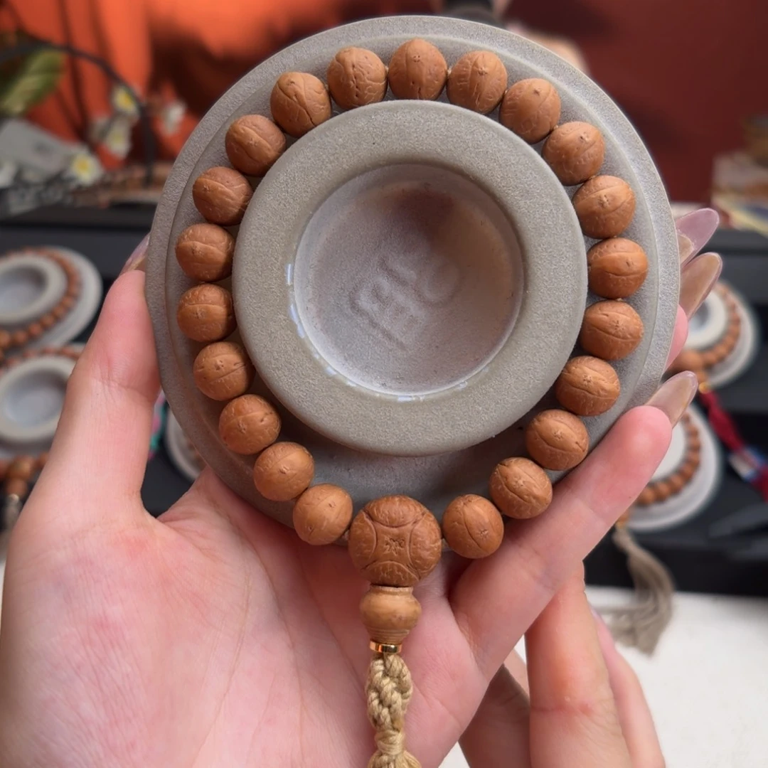 凤眼菩提手串12mm铁籽单圈素串货头