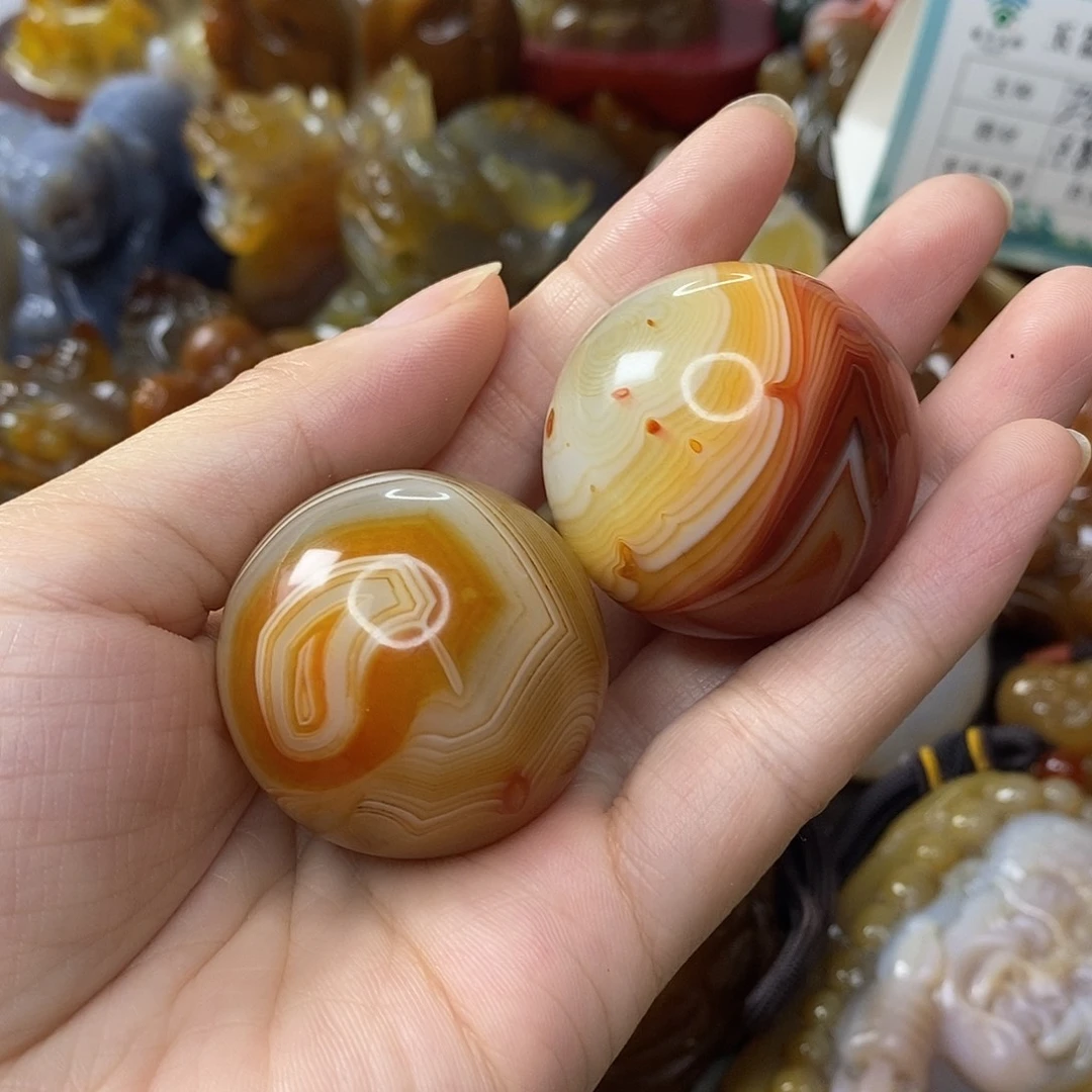 玛瑙/玉髓未镶嵌手把件