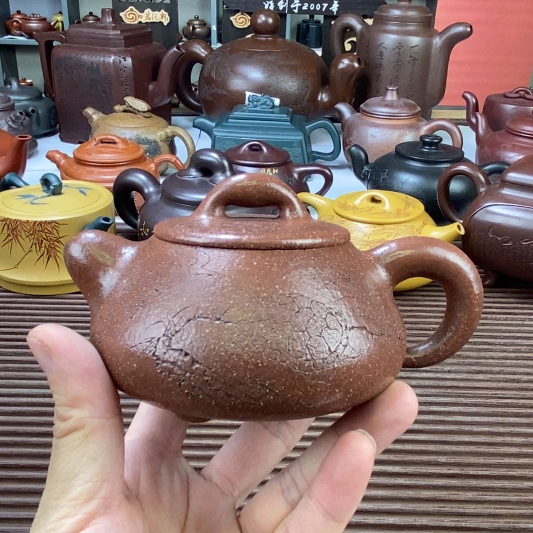 茶壶紫砂白3 道洪石瓢