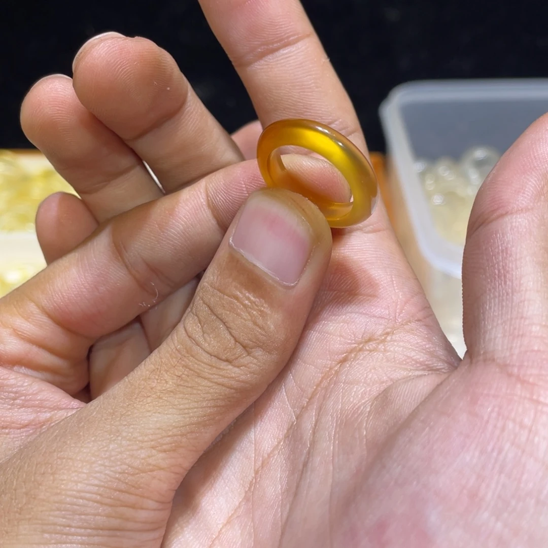 玛瑙/玉髓未镶嵌戒指247号港12
